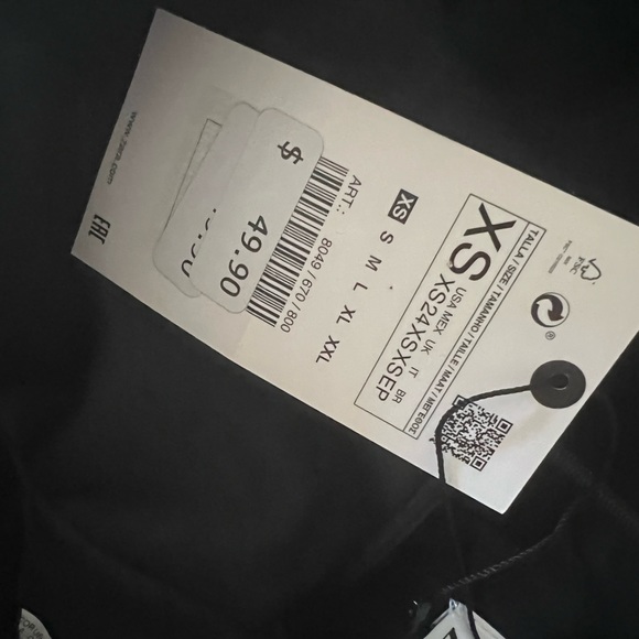 Nwt Zara black velvet high waisted mini ruched skirt XS - Picture 7 of 7